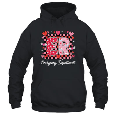 Cute Emergency Department Valentine ER Valentines Day Nurse Shirt & Tank Top | teecentury