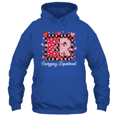 Cute Emergency Department Valentine ER Valentines Day Nurse Shirt & Tank Top | teecentury
