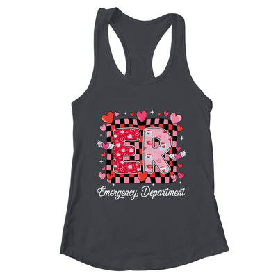 Cute Emergency Department Valentine ER Valentines Day Nurse Shirt & Tank Top | teecentury