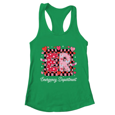 Cute Emergency Department Valentine ER Valentines Day Nurse Shirt & Tank Top | teecentury