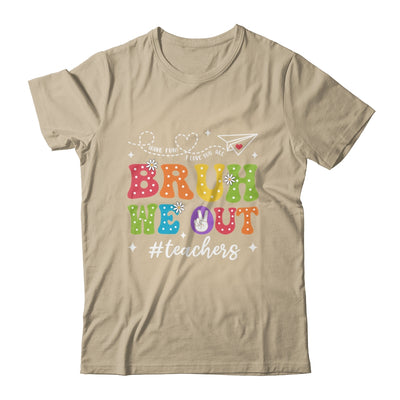 Cute End Of School Year Groovy Summer Bruh We Out Teacher Shirt & Tank Top | teecentury