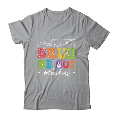 Cute End Of School Year Groovy Summer Bruh We Out Teacher Shirt & Tank Top | teecentury