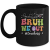 Cute End Of School Year Groovy Summer Bruh We Out Teacher Mug | teecentury