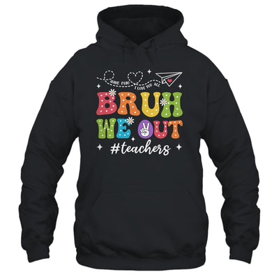 Cute End Of School Year Groovy Summer Bruh We Out Teacher Shirt & Tank Top | teecentury