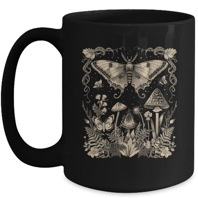Cute Fairycore Floral Moth Aesthetic Girls Women Graphic Mug | teecentury