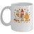 Cute Fall Goose Autumn Leaves Cozy Autumn Thanksgiving Mug | teecentury