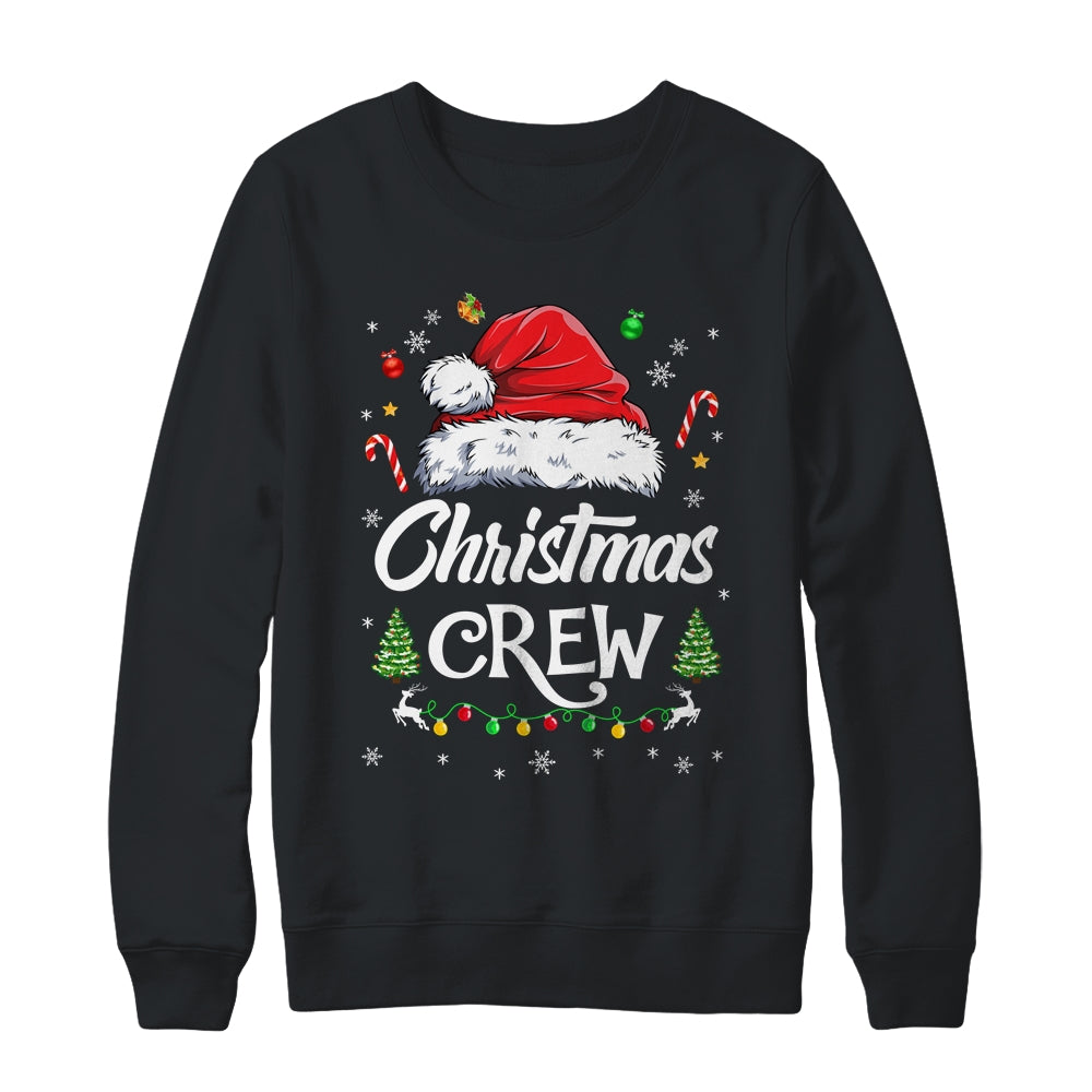 Cute Family Christmas Crew Matching Santa Xmas Lights Shirt & Sweatshirt | teecentury