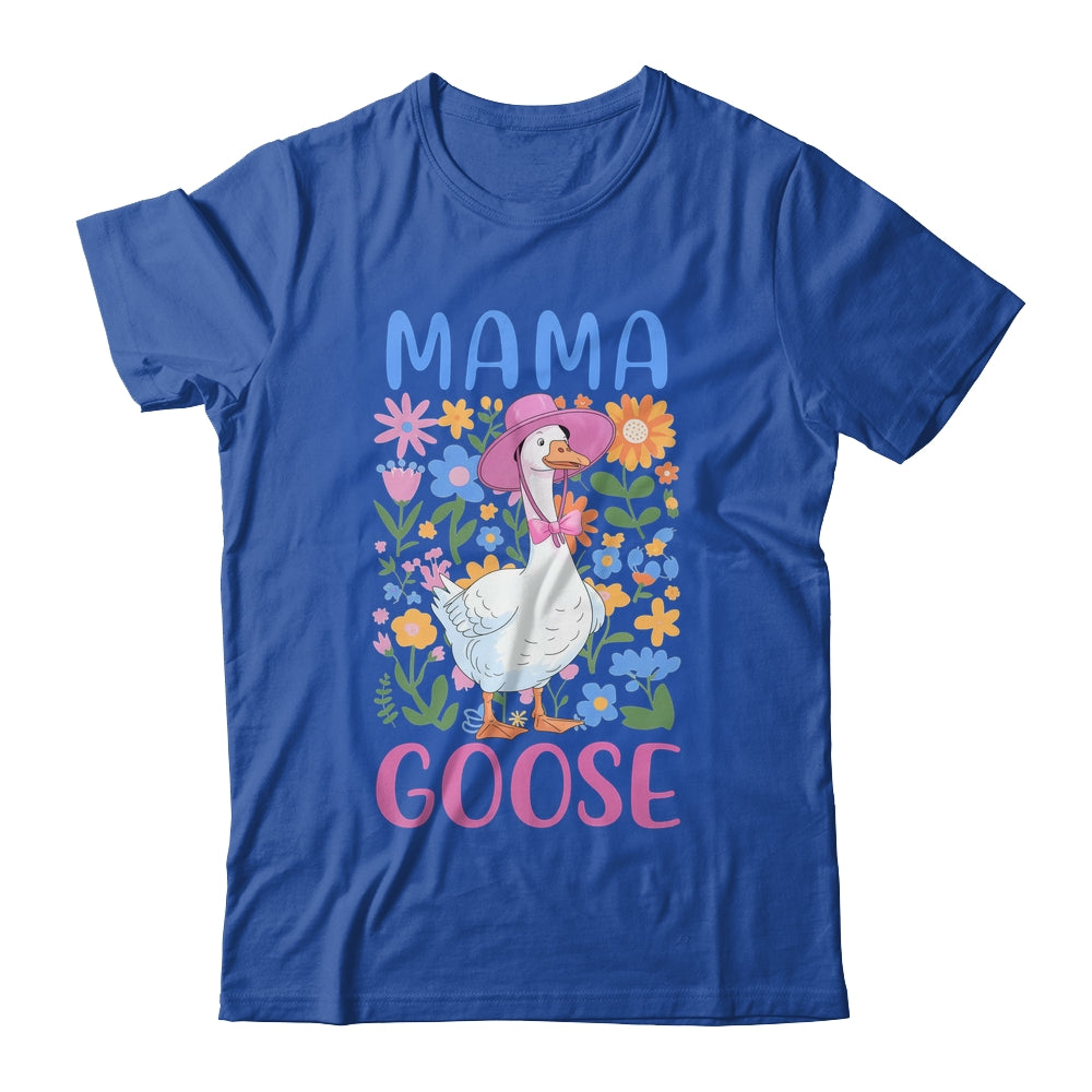 Cute Floral Mama Goose Coquette Mother's Day Goose Lover Shirt & Tank Top | teecentury