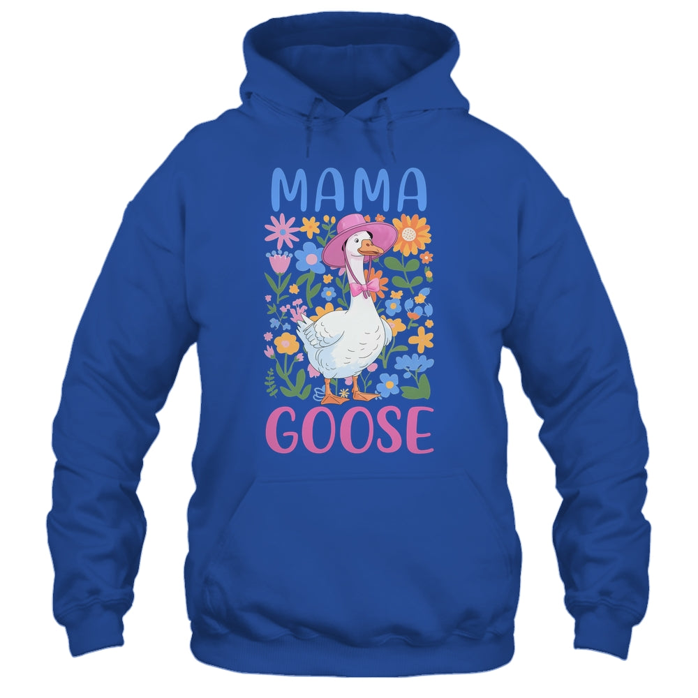 Cute Floral Mama Goose Coquette Mother's Day Goose Lover Shirt & Tank Top | teecentury