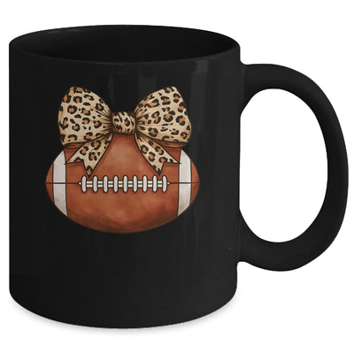 Cute Football Coquette Bow Cute Football Mom Women Girl Mug | teecentury