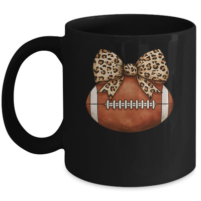 Cute Football Coquette Bow Cute Football Mom Women Girl Mug | teecentury