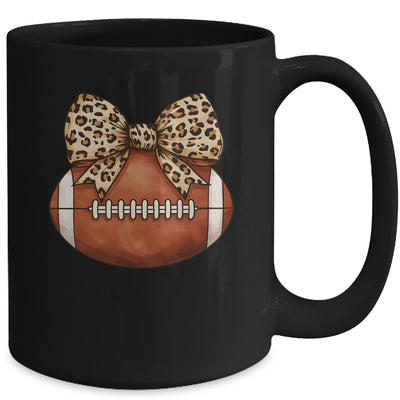 Cute Football Coquette Bow Cute Football Mom Women Girl Mug | teecentury