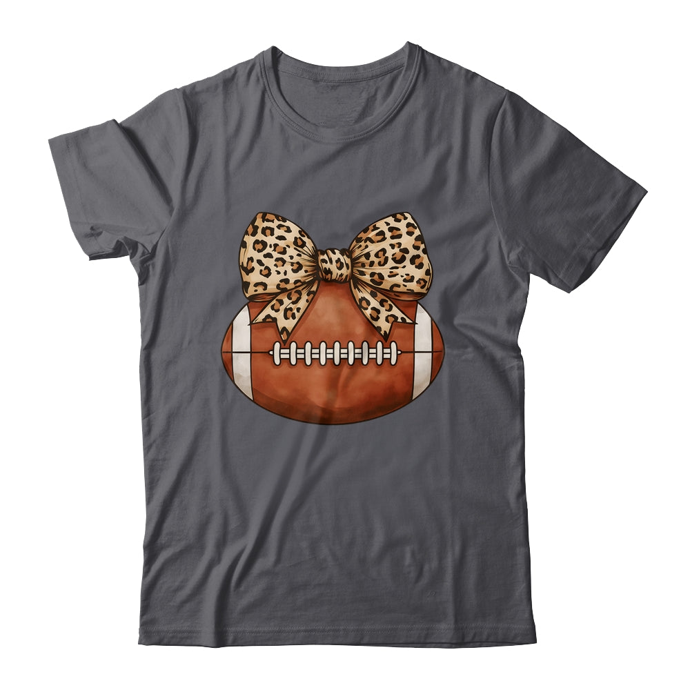 Cute Football Coquette Bow Cute Football Mom Women Girl Shirt & Tank Top | teecentury