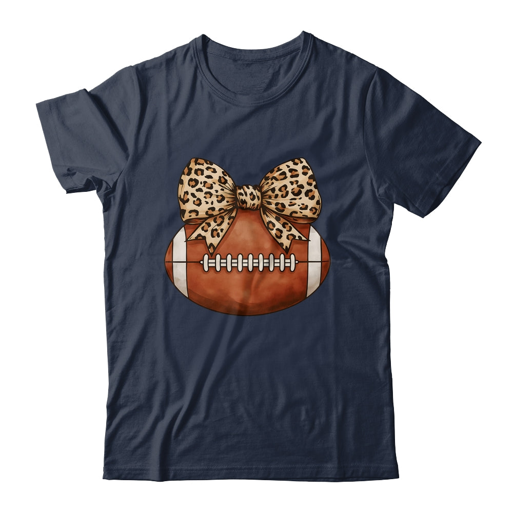 Cute Football Coquette Bow Cute Football Mom Women Girl Shirt & Tank Top | teecentury
