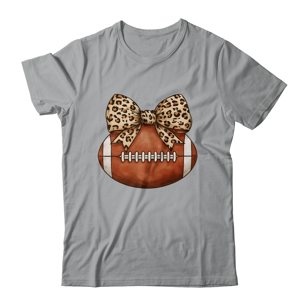 Cute Football Coquette Bow Cute Football Mom Women Girl Shirt & Tank Top | teecentury