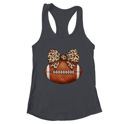 Cute Football Coquette Bow Cute Football Mom Women Girl Shirt & Tank Top | teecentury