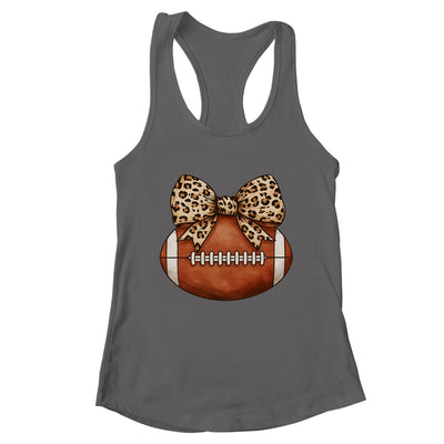 Cute Football Coquette Bow Cute Football Mom Women Girl Shirt & Tank Top | teecentury