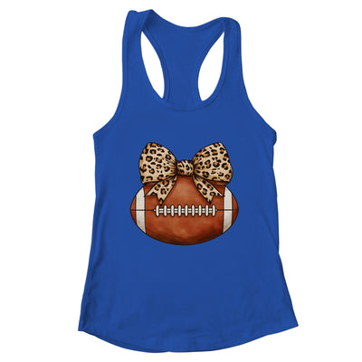 Cute Football Coquette Bow Cute Football Mom Women Girl Shirt & Tank Top | teecentury