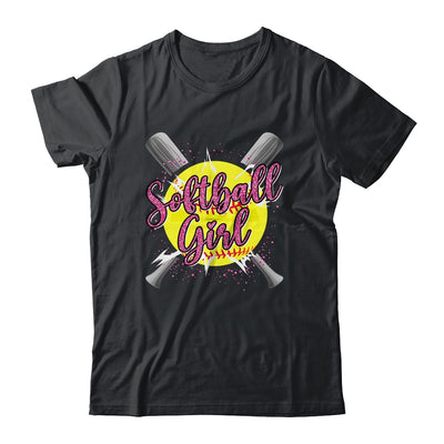 Cute Funny Softball Player Fan Softball Girl Shirt & Tank Top | teecentury