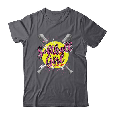 Cute Funny Softball Player Fan Softball Girl Shirt & Tank Top | teecentury