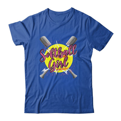 Cute Funny Softball Player Fan Softball Girl Shirt & Tank Top | teecentury