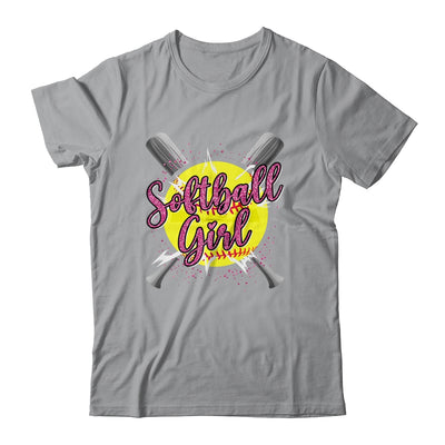 Cute Funny Softball Player Fan Softball Girl Shirt & Tank Top | teecentury