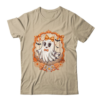 Cute Ghost Fall Halloween Bows Flowers Girly Spooky Season Shirt & Sweatshirt | teecentury
