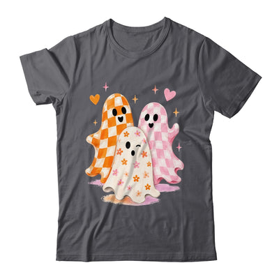Cute Ghost Halloween Flower Checkered Coquette Spooky Season Shirt & Sweatshirt | teecentury