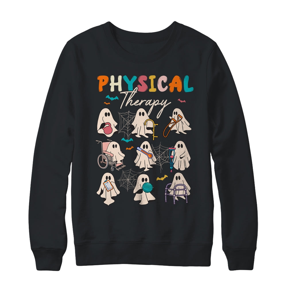 Cute Ghost Physical Therapy PT Physical Therapist Halloween Shirt & Sweatshirt | teecentury