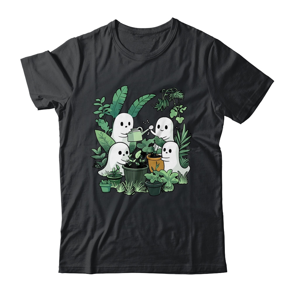 Cute Ghost Plant Lady Mom Halloween Garden Gardening Floral Shirt & Sweatshirt | teecentury
