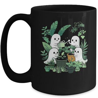 Cute Ghost Plant Lady Mom Halloween Garden Gardening Floral Mug | teecentury