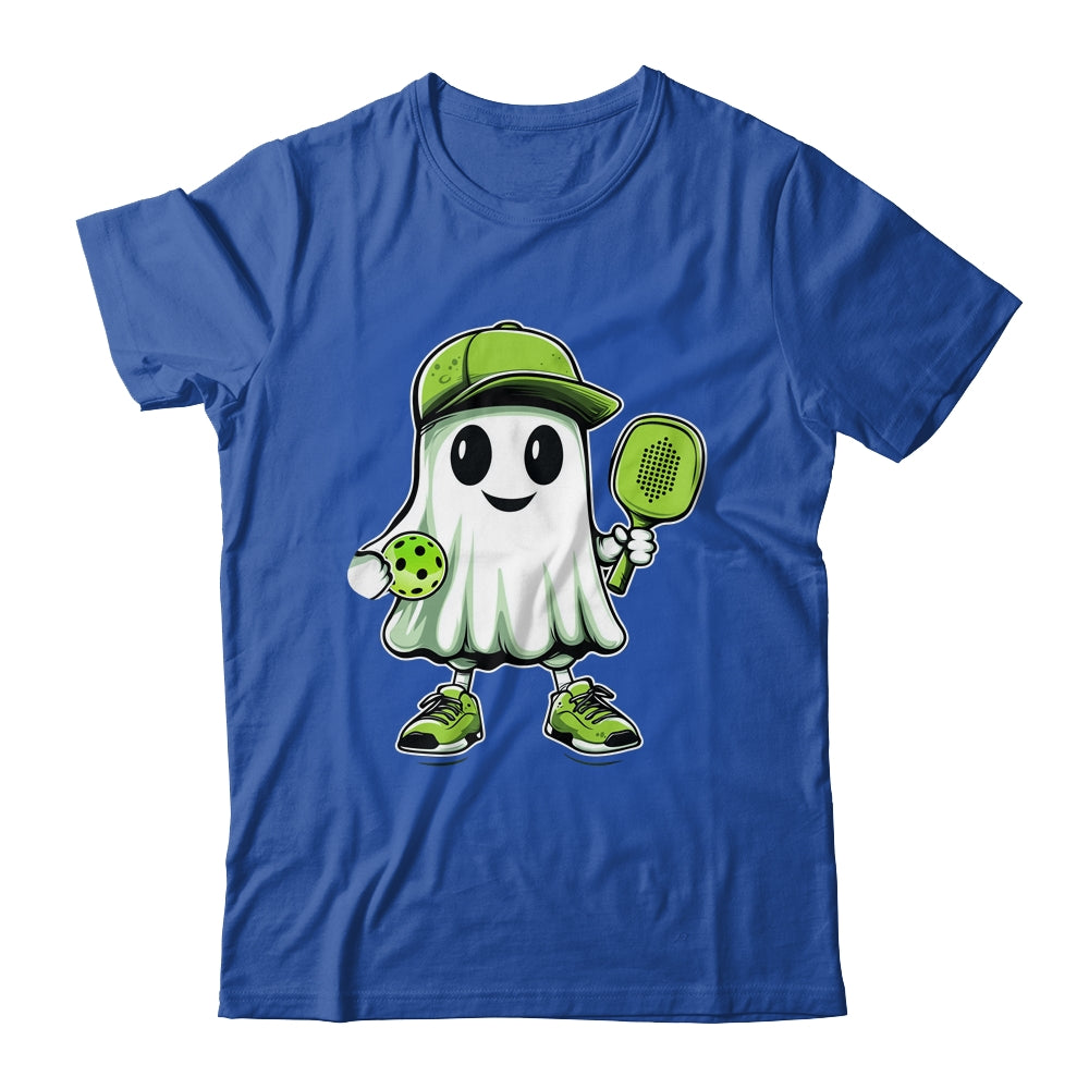 Cute Ghost Playing Pickleball Halloween Paddleball Funny Shirt & Hoodie | teecentury
