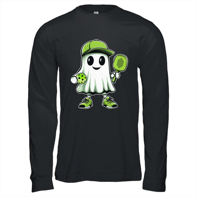 Cute Ghost Playing Pickleball Halloween Paddleball Funny Shirt & Hoodie | teecentury