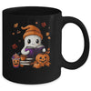Cute Ghost Reading Book Lovers Halloween Ghost Coffee Women Mug | teecentury