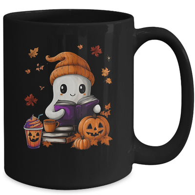 Cute Ghost Reading Book Lovers Halloween Ghost Coffee Women Mug | teecentury
