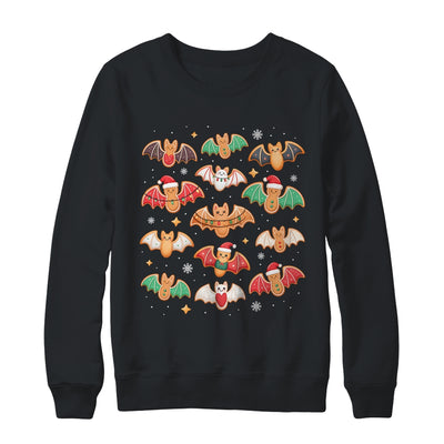 Cute Gingerbread Bats Spooky Christmas Cookie Graphic Shirt & Sweatshirt | teecentury
