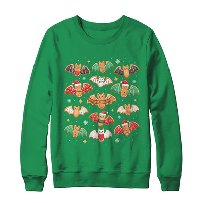 Cute Gingerbread Bats Spooky Christmas Cookie Graphic Shirt & Sweatshirt | teecentury