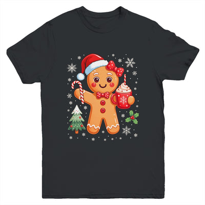 Cute Gingerbread Christmas Snow Xmas For Women Girls Kids Youth Shirt | teecentury