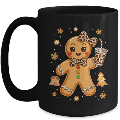 Cute Gingerbread Leopard Coquette Christmas Xmas Girl Women Mug | teecentury