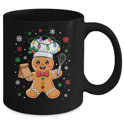 Cute Gingerbread Man Baker Funny Christmas Chef Bake Cookies Mug | teecentury