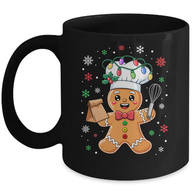 Cute Gingerbread Man Baker Funny Christmas Chef Bake Cookies Mug | teecentury