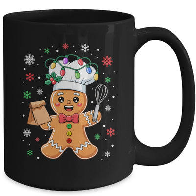 Cute Gingerbread Man Baker Funny Christmas Chef Bake Cookies Mug | teecentury