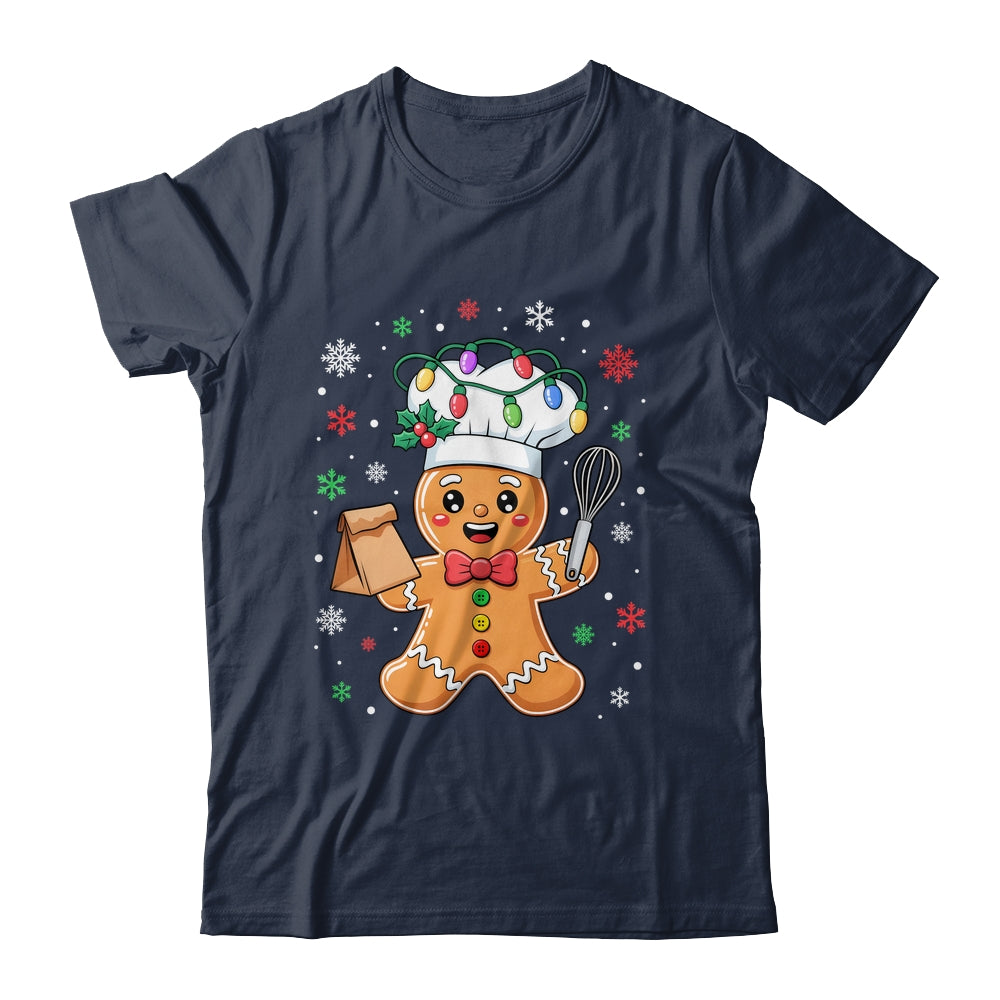 Cute Gingerbread Man Baker Funny Christmas Chef Bake Cookies Shirt & Sweatshirt | teecentury