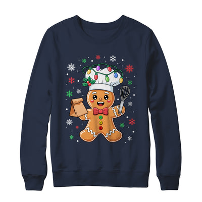 Cute Gingerbread Man Baker Funny Christmas Chef Bake Cookies Shirt & Sweatshirt | teecentury