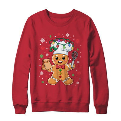 Cute Gingerbread Man Baker Funny Christmas Chef Bake Cookies Shirt & Sweatshirt | teecentury