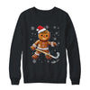 Cute Gingerbread Man Hockey Player Hockey Christmas Shirt & Sweatshirt | teecentury