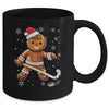 Cute Gingerbread Man Hockey Player Hockey Christmas Mug | teecentury