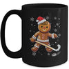 Cute Gingerbread Man Hockey Player Hockey Christmas Mug | teecentury