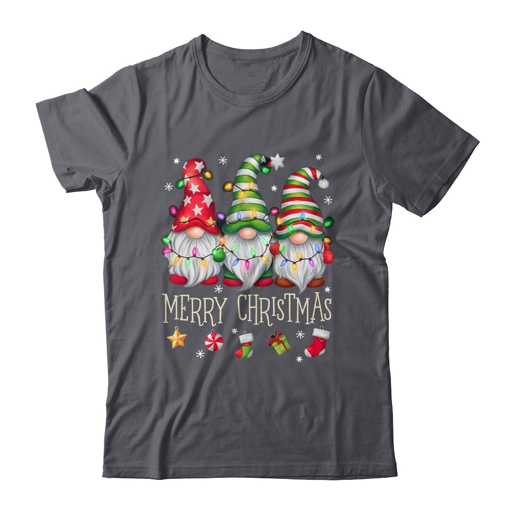 Cute Gnomes Merry Christmas Light Family Gnome Matching Xmas Shirt & Sweatshirt | teecentury