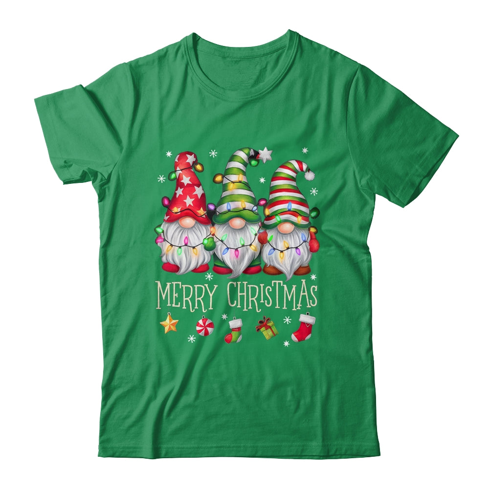 Cute Gnomes Merry Christmas Light Family Gnome Matching Xmas Shirt & Sweatshirt | teecentury
